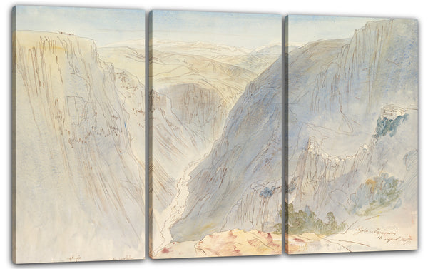 Leinwandbild Edward Lear - Agia Paraskevi, Epirus, Griechenland