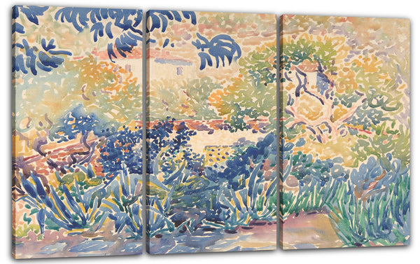 Leinwandbild Henri-Edmond-Kreuz - Der Garten des Künstlers in Saint-Clair