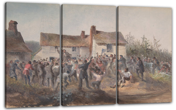 Leinwandbild Robert Charles Dudley - 8. September bei Heart's Content, dem Tag der erfolgreichen Beendigung der Arbeit des Kabellegens, Wiedererlangens, Komplettierens und Testens der Atlantic Telegraph-Kabel von 1865 und 1866