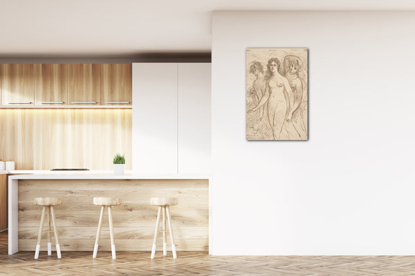 Top-Angebot Kunstdruck Samuel Shelley - Die Stunden Leinwand auf Keilrahmen gespannt