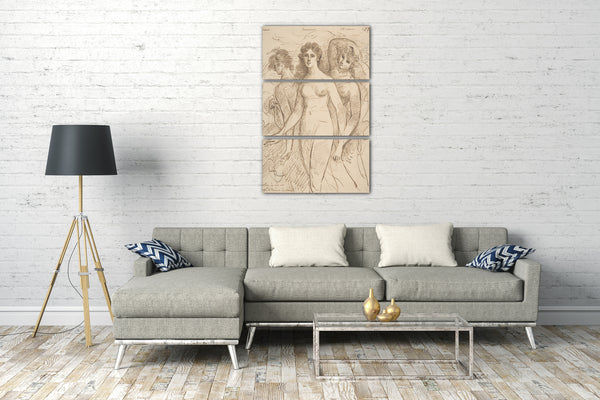 Top-Angebot Kunstdruck Samuel Shelley - Die Stunden Leinwand auf Keilrahmen gespannt