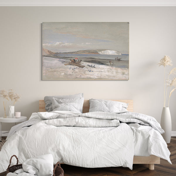 Top-Angebot Kunstdruck William Dyce - Culver Cliff, Isle of Wight Leinwand auf Keilrahmen gespannt