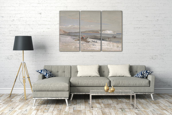 Top-Angebot Kunstdruck William Dyce - Culver Cliff, Isle of Wight Leinwand auf Keilrahmen gespannt