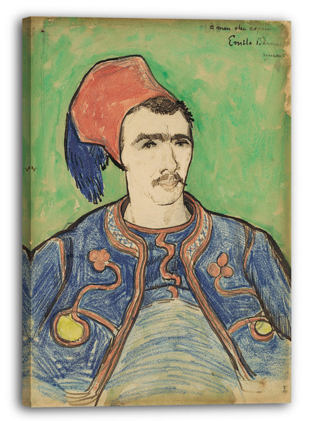 Top-Angebot Kunstdruck Vincent van Gogh - Die Zouave Leinwand auf Keilrahmen gespannt