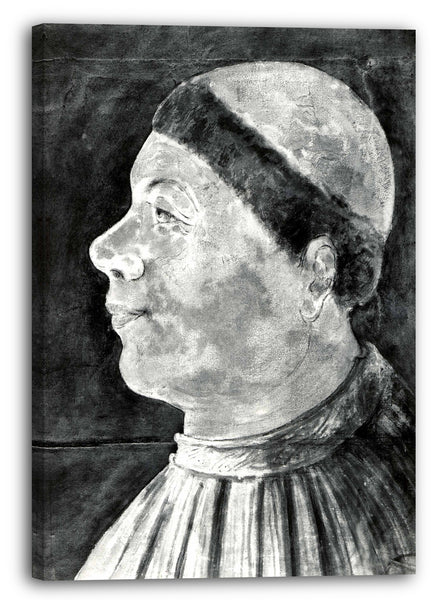 Top-Angebot Kunstdruck Möglicherweise Französisch - Profilbildnis von Bischof Antonius Campanus von Agram (Zagreb) Leinwand auf Keilrahmen gespannt