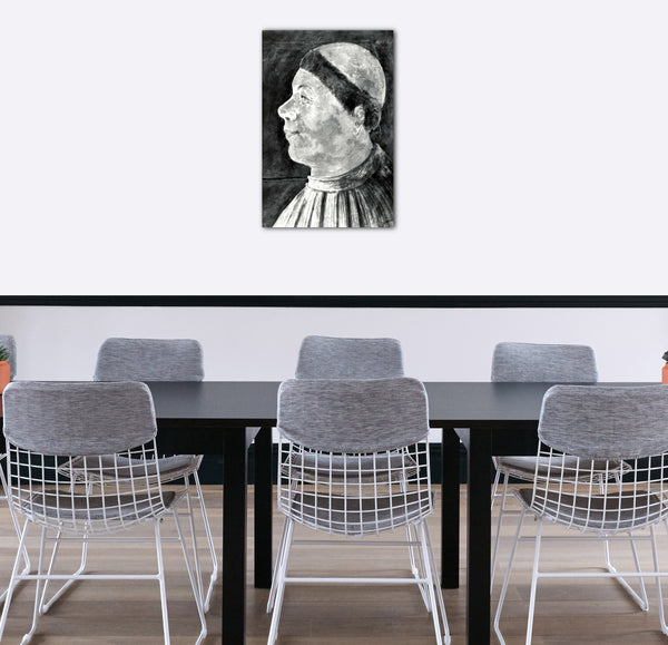 Top-Angebot Kunstdruck Möglicherweise Französisch - Profilbildnis von Bischof Antonius Campanus von Agram (Zagreb) Leinwand auf Keilrahmen gespannt