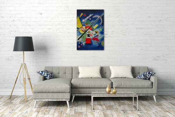 Leinwandbild Vasily Kandinsky - Blaue Malerei