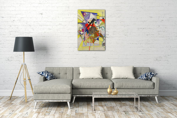 Leinwandbild Vasily Kandinsky - Gelbe Begleitung