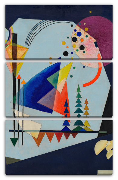Leinwandbild Vasily Kandinsky - Drei Töne