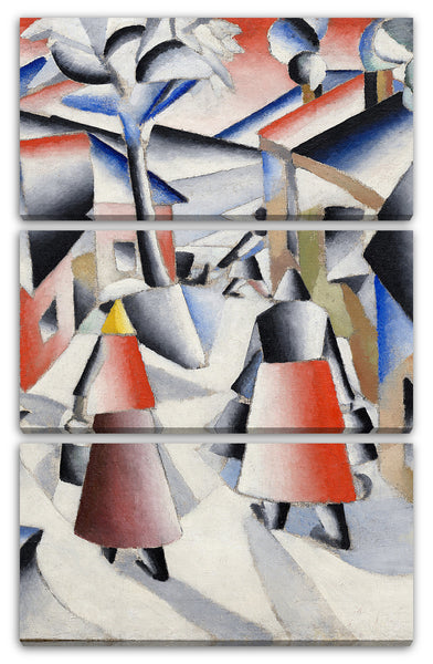 Leinwandbild Kazimir Malevich - Morgen im Dorf nach Schneesturm