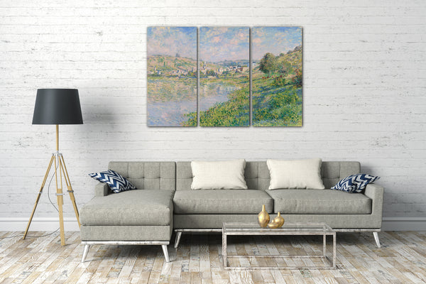 Top-Angebot Kunstdruck Claude Monet - Vétheuil Leinwand auf Keilrahmen gespannt
