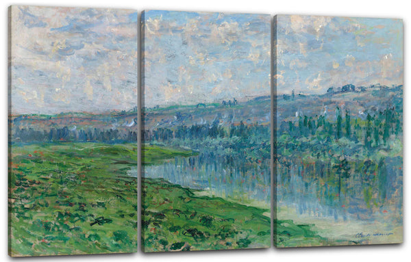 Leinwandbild Claude Monet - Die Seine und die Hügel von Chantemesle