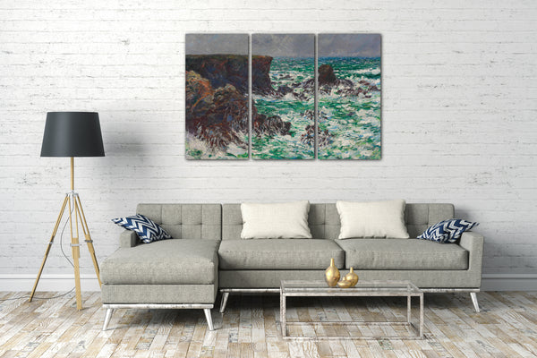 Top-Angebot Kunstdruck Claude Monet - Port-Coton: Der Löwe Leinwand auf Keilrahmen gespannt