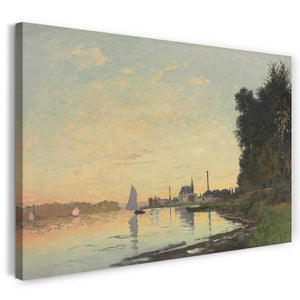 Top-Angebot Kunstdruck Claude Monet - Argenteuil, später Nachmittag Leinwand auf Keilrahmen gespannt
