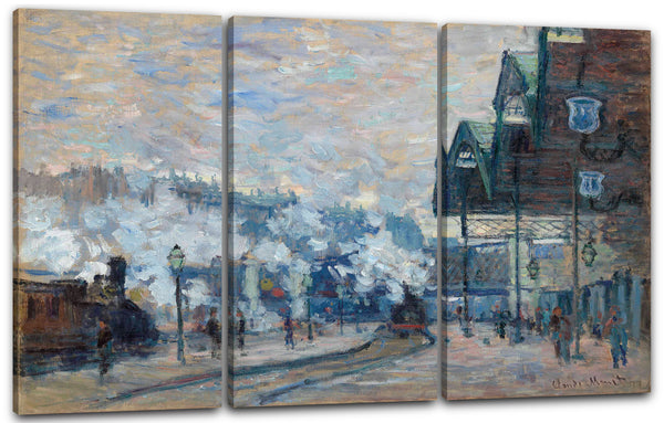 Leinwandbild Claude Monet - Gare Saint-Lazare, Außenansicht
