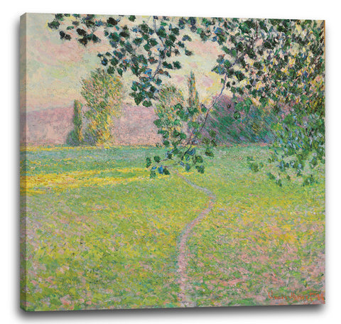 Leinwandbild Claude Monet - Morgen Landschaft