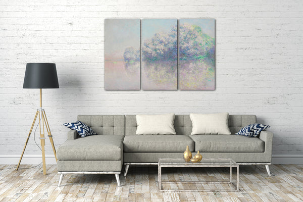 Top-Angebot Kunstdruck Claude Monet - Ile aux Orties Leinwand auf Keilrahmen gespannt