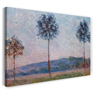 Top-Angebot Kunstdruck Claude Monet - Drei Bäume in Giverny (Pappeln) Leinwand auf Keilrahmen gespannt