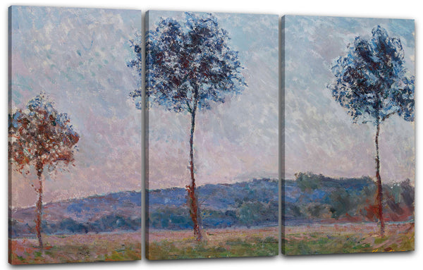 Leinwandbild Claude Monet - Drei Bäume in Giverny (Pappeln)
