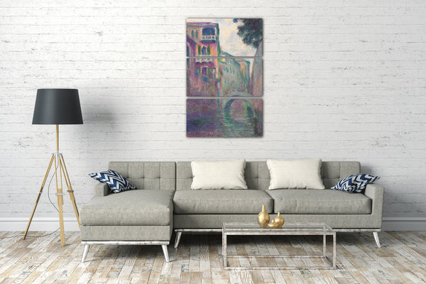 Top-Angebot Kunstdruck Claude Monet - Der Rio de la Salute Leinwand auf Keilrahmen gespannt