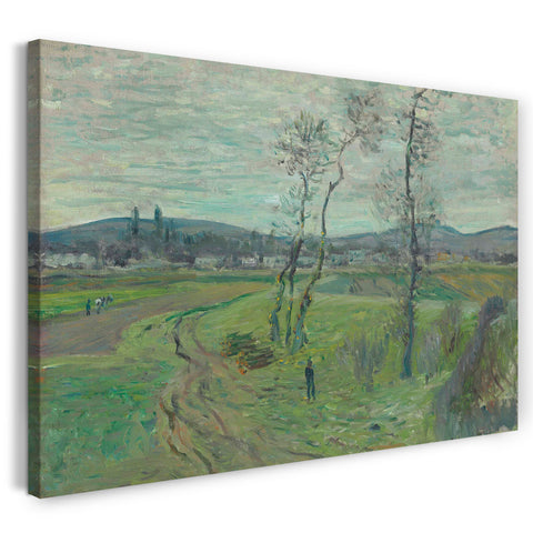 Top-Angebot Kunstdruck Claude Monet - Die Plaine de Gennevilliers Leinwand auf Keilrahmen gespannt