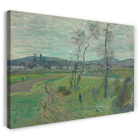 Top-Angebot Kunstdruck Claude Monet - Die Plaine de Gennevilliers Leinwand auf Keilrahmen gespannt