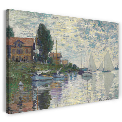 Top-Angebot Kunstdruck Claude Monet - In Petit-Gennevilliers Leinwand auf Keilrahmen gespannt