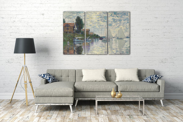 Top-Angebot Kunstdruck Claude Monet - In Petit-Gennevilliers Leinwand auf Keilrahmen gespannt