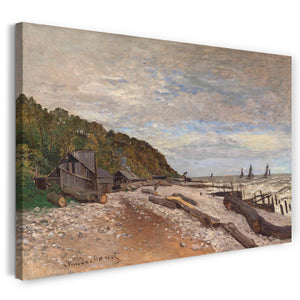 Top-Angebot Kunstdruck Claude Monet - Die Werft bei Honfleur Leinwand auf Keilrahmen gespannt