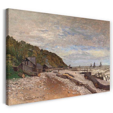 Top-Angebot Kunstdruck Claude Monet - Die Werft bei Honfleur Leinwand auf Keilrahmen gespannt