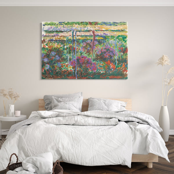 Top-Angebot Kunstdruck Claude Monet - Pfingstrosen Leinwand auf Keilrahmen gespannt
