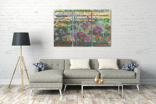 Top-Angebot Kunstdruck Claude Monet - Pfingstrosen Leinwand auf Keilrahmen gespannt