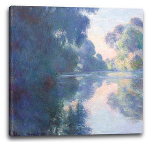 Leinwandbild Claude Monet - Morgen auf der Seine