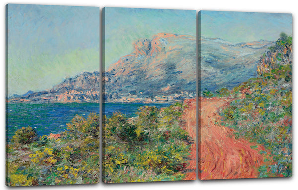 Leinwandbild Claude Monet - Die rote Straße in der Nähe von Menton
