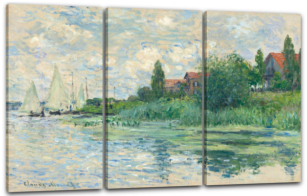 Leinwandbild Claude Monet - Die Ufer der Seine bei Petit-Gennevilliers