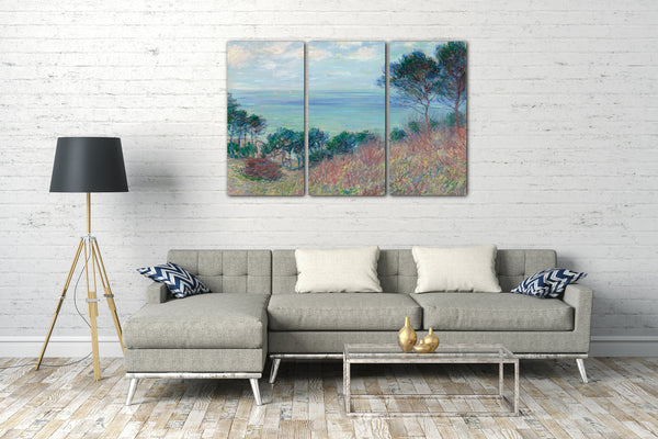 Top-Angebot Kunstdruck Claude Monet - Die Küste von Varengeville Leinwand auf Keilrahmen gespannt