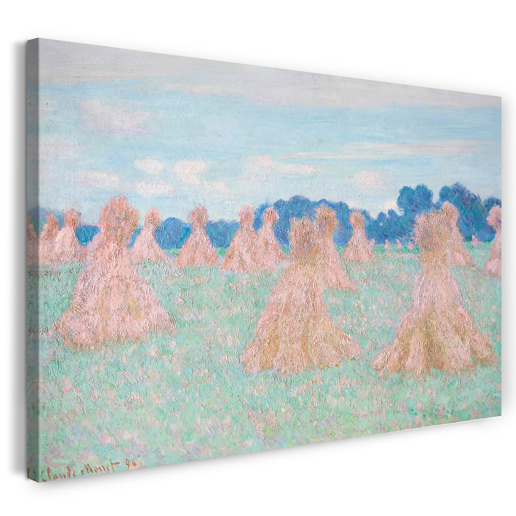 Top-Angebot Kunstdruck Claude Monet - Die Damen von Giverny Leinwand auf Keilrahmen gespannt