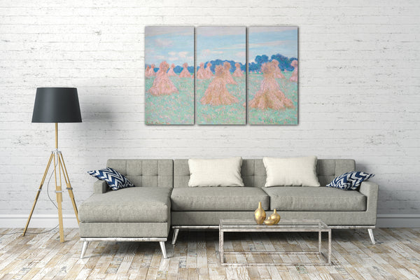 Top-Angebot Kunstdruck Claude Monet - Die Damen von Giverny Leinwand auf Keilrahmen gespannt