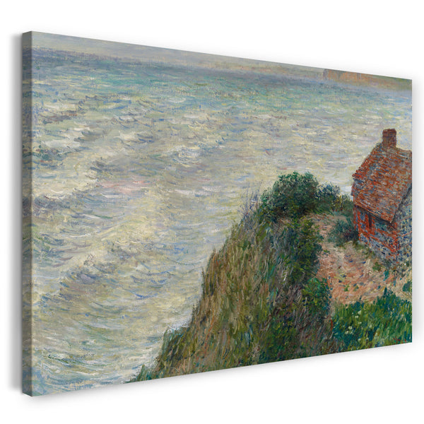 Top-Angebot Kunstdruck Claude Monet - Fischerhaus in Petit Ailly Leinwand auf Keilrahmen gespannt