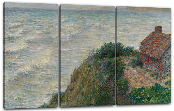 Leinwandbild Claude Monet - Fischerhaus in Petit Ailly