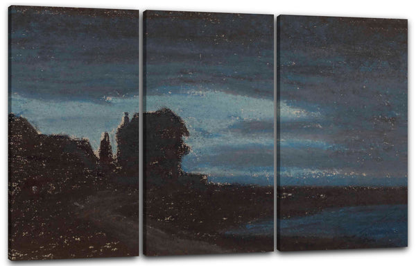 Leinwandbild Claude Monet - Yport, Nacht