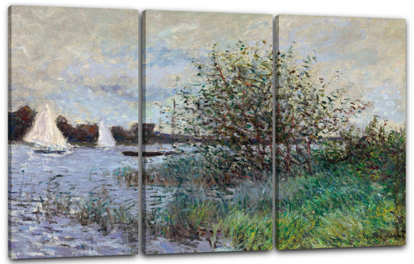 Leinwandbild Claude Monet - Die Ufer der Seine in der Nähe von Argenteuil