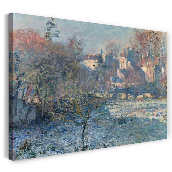 Top-Angebot Kunstdruck Claude Monet - Frost Leinwand auf Keilrahmen gespannt