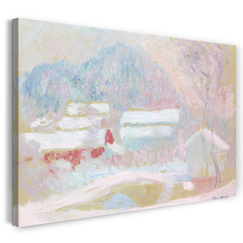 Top-Angebot Kunstdruck Claude Monet - Norwegische Landschaft, Sandviken Leinwand auf Keilrahmen gespannt