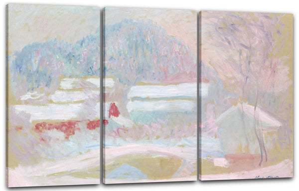 Leinwandbild Claude Monet - Norwegische Landschaft, Sandviken