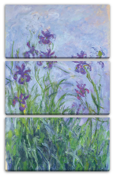Leinwandbild Claude Monet - Lila Iris