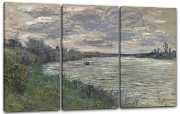 Leinwandbild Claude Monet - Die Seine bei Vétheuil, stürmisches Wetter