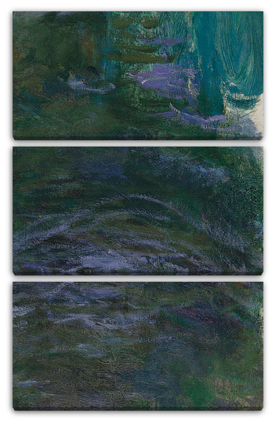 Leinwandbild Claude Monet - Nymphéas (Fragment)