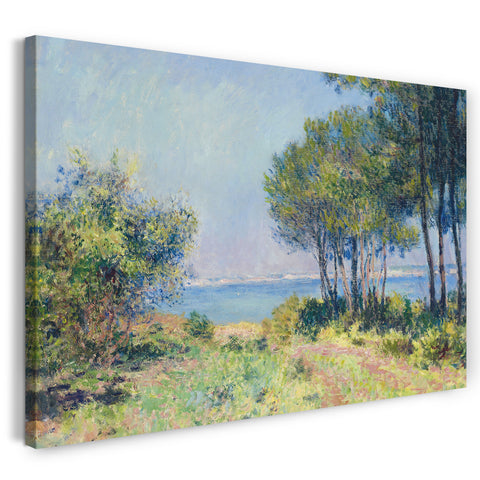 Top-Angebot Kunstdruck Claude Monet - Die Tannen in Varengeville Leinwand auf Keilrahmen gespannt