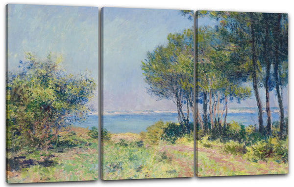 Leinwandbild Claude Monet - Die Tannen in Varengeville